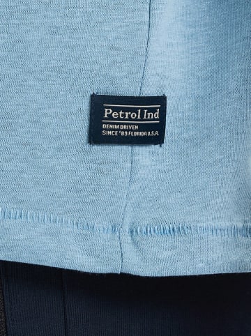 Petrol Shirt "Waveviewcrest" in Hellblau