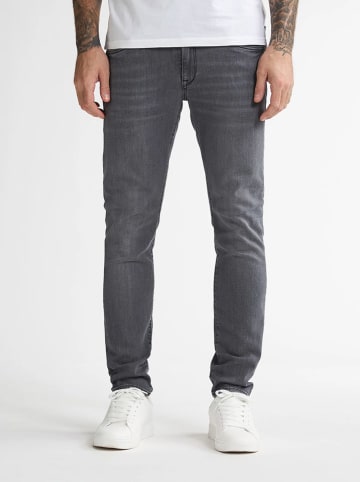Petrol Spijkerbroek - slim fit - donkergrijs