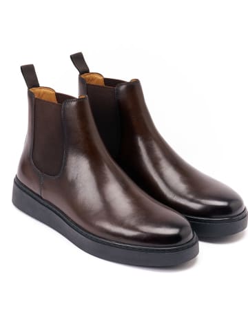 British Passport Leren chelseaboots bruin