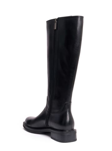British Passport Leder-Stiefel in Schwarz