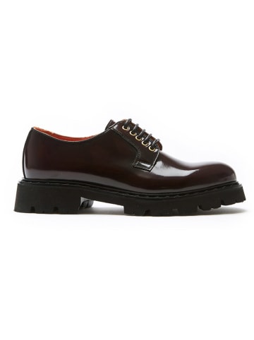 British Passport Leren veterschoenen rood