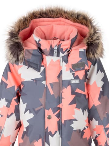 LENNE Kombinezon zimowy "Dex" w kolorze szaro-jasnoróżowym