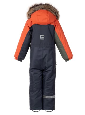 LENNE Sneeuwpak "Trio" kaki/oranje