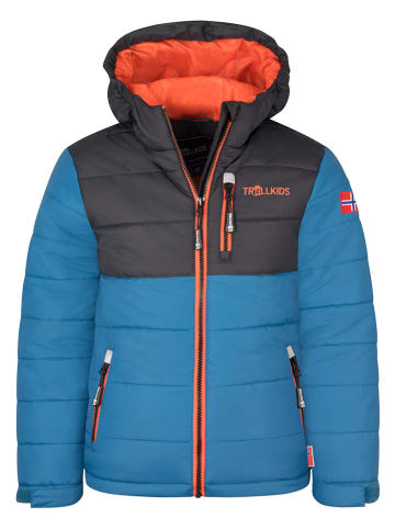 Trollkids Ski-/ Snowboardjacke "Hemsedal" in Blau/ Rot