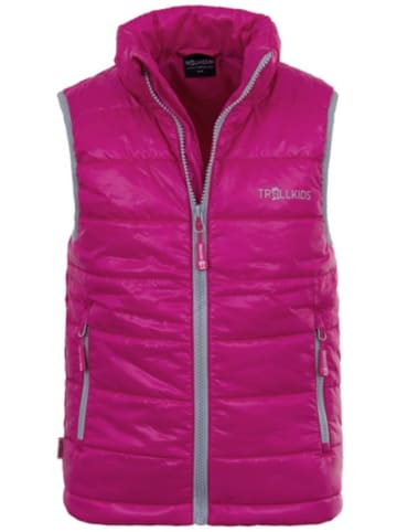 Trollkids Funktionsweste "Trondheim" in Pink/ Grau