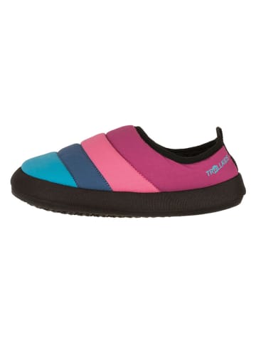 Trollkids Hausschuhe "Hut Mule XT" in Pink/ Blau
