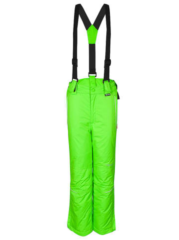 Trollkids Spodnie narciarskie "Holmenkollen" - Slim fit - w kolorze zielonym