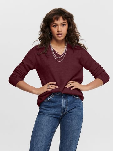 ONLY Pullover in Bordeaux