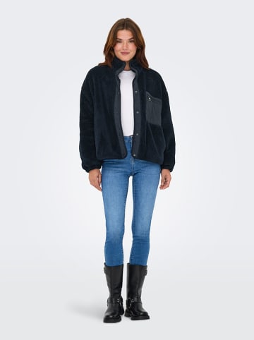 ONLY Fleecejacke in Dunkelblau