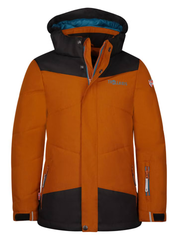 Trollkids Ski-/ Snowboardjacke "Norefjell" in Hellbraun