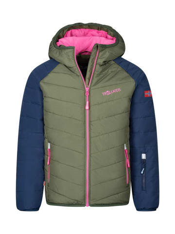 Trollkids Ski-/ Snowboardjacke "Myrkdalen" in Khaki