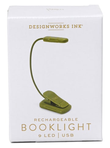 DESIGNWORKS INK ® LED-Leselampe in Khaki - (H)24,7 cm
