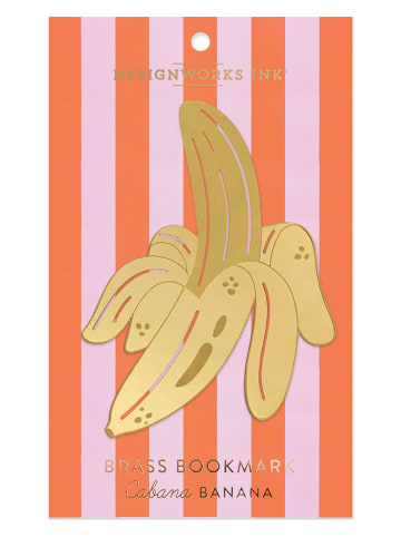 DESIGNWORKS INK ® Lesezeichen "Cabana Banana" in Gold - (L)20 cm