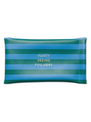 DESIGNWORKS INK ® Etui "Fancy Seeing You Here" w kolorze niebieskim na okulary - 17 x 10 cm