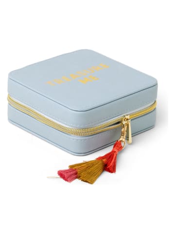 DESIGNWORKS INK ® Szkatułka "Treasure Me" w kolorze błękitnym - 12,5 x 12,5 cm