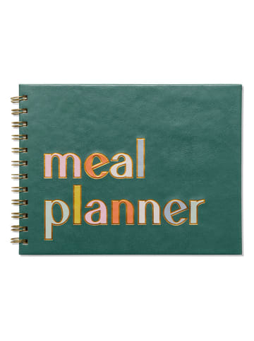 DESIGNWORKS INK ® Maaltijd- en boodschappenplanner "Colorblock" groen - (L) 21,6 x (B) 16,5 cm