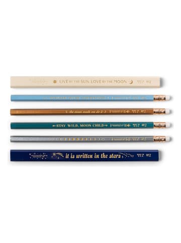 DESIGNWORKS INK ® 6-delige set: potloden "Celestial Heavens" meerkleurig