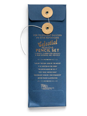 DESIGNWORKS INK ® 6er-Set: Bleistifte "Celestial Heavens" in Bunt