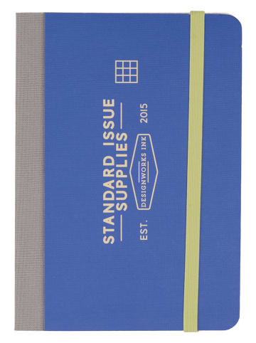 DESIGNWORKS INK ® Notizbuch "Standard Issue" in Blau - (L)14 x (B)10 cm