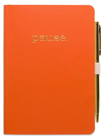 DESIGNWORKS INK ® Tagebuch "Pause" in Orange - (L)16 x (B)11 cm