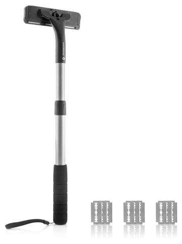 InnovaGoods Rasierer für Rücken und Körper in Schwarz/ Silber - (L)54 cm