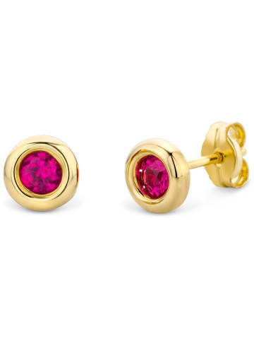 Diamant Exquis Gouden oorstekers met edelstenen