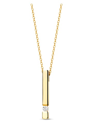 Diamant Exquis Złoty naszyjnik z diamentową zawieszką - dł. 42 cm