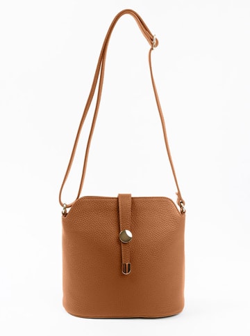 Lia Biassoni Leren schoudertas lichtbruin - (B)24 x (H)22 x (D)10 cm
