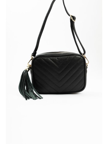 Lia Biassoni Leren schoudertas zwart - (B)22 x (H)16 x (D)7 cm