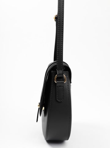 Lia Biassoni Leren schoudertas zwart - (B)23 x (H)20 x (D)6 cm