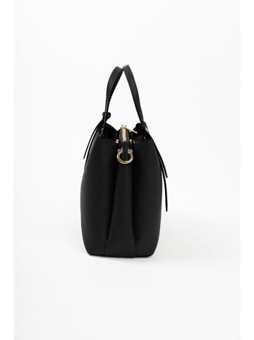 Lia Biassoni Leren handtas zwart - (B)28 x (H)21 x (D)15 cm