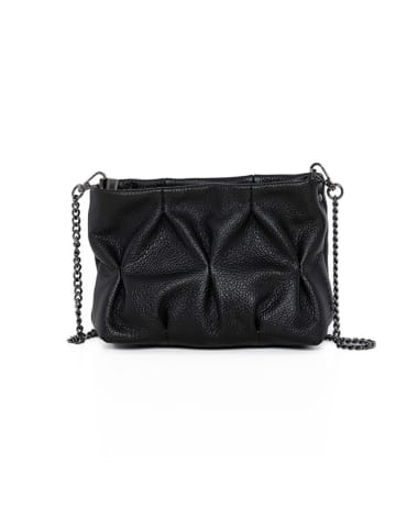 Anna Morellini Leren schoudertas zwart - (B)20 x (H)14 x (D)9 cm