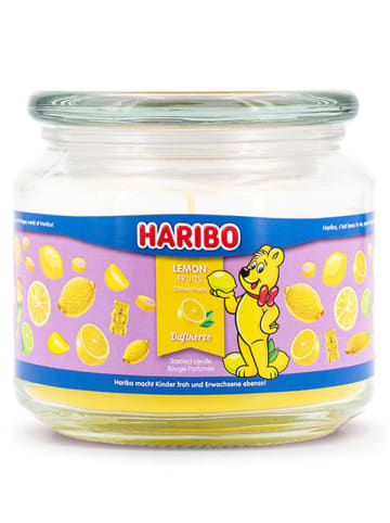 Haribo Duftkerze "Haribo Lemon Fruits" in Gelb - 300 g