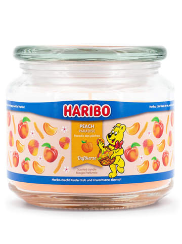Haribo Duftkerze "Haribo Peach Paradise" in Orange - 300 g