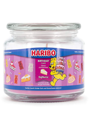 Haribo Duftkerze "Haribo Birthday Cake" in Rosa - 300 g