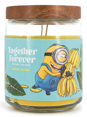 Minions Duftkerze "Minions Together Forever" in Gelb/ Hellblau - 510 g