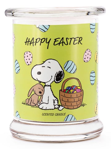 Peanuts Duftkerze "Peanuts Happy Easter" in Grün - 250 g