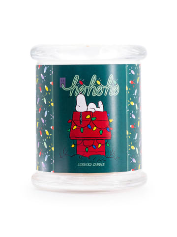 Peanuts Duftkerze "HoHoHo" in Grün - 250 g