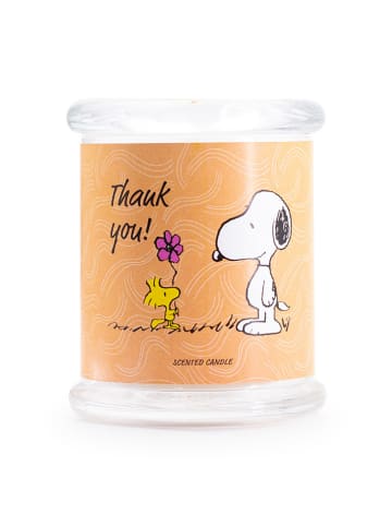 Peanuts Duftkerze "Thank you" in Orange - 250 g