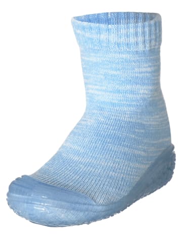 Playshoes Hausschuhe in Blau/ Hellblau