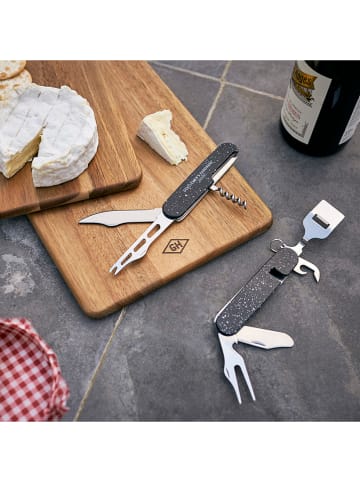 Gentlemen's Hardware 8in1-Multifunktionswerkzeug "Cheese&Wine" in Schwarz - (L)11 cm