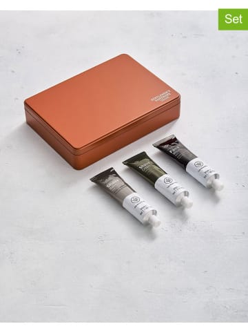 Gentlemen's Hardware 3tlg. Gesichtspflegeset in Schwarz/ Orange