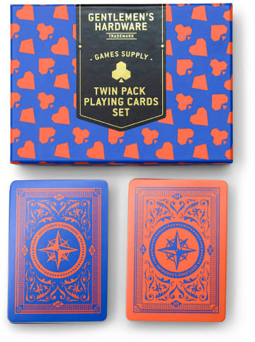 Gentlemen's Hardware Gra karciana w kolorze niebiesko-czerwonym