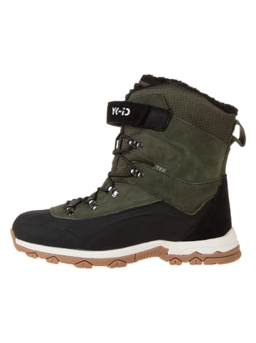 Lurchi Leren boots "Laurin Tex" kaki/zwart
