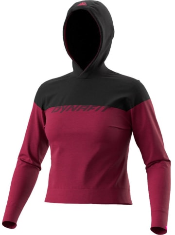 DYNAFIT Funktionshoodie "DRIRELEASE" in Pflaume/ Schwarz