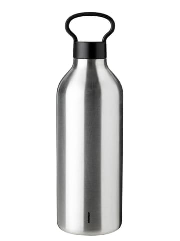 Stelton Isoleerfles “Tabi” zilverkleurig/zwart - 1 l