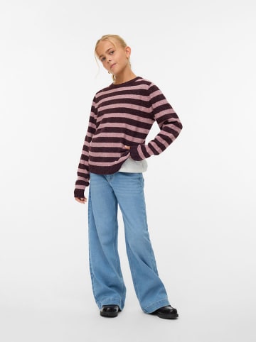 Vero Moda Girl Pullover "Doffy" in Rosa/ Braun