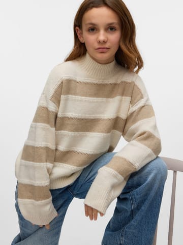 Vero Moda Girl Rollkragenpullover "Minez" in Beige/ Creme