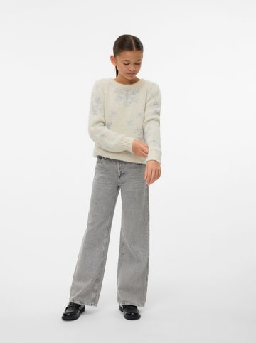 Vero Moda Girl Pullover "Newsnowyfrost" in Creme