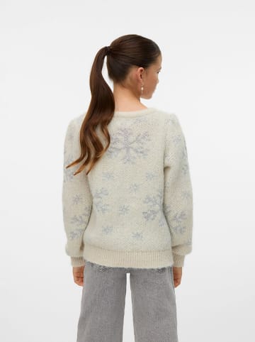 Vero Moda Girl Pullover "Newsnowyfrost" in Creme